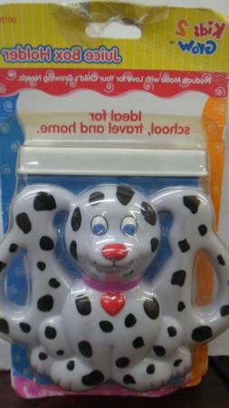 New Kids 2 Grow  blue Plastic Juice Box Holder Dalmatian Pup